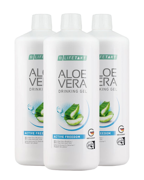 Aloe Vera Drinking Gel Active Freedom 3 Bottles x 1000ml