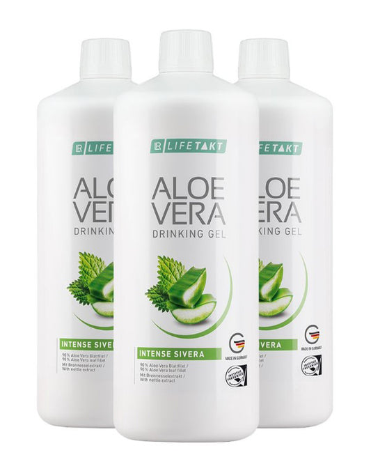 Aloe Vera Drinking Gel Intense Sivera 3 Bottles x 1000ml